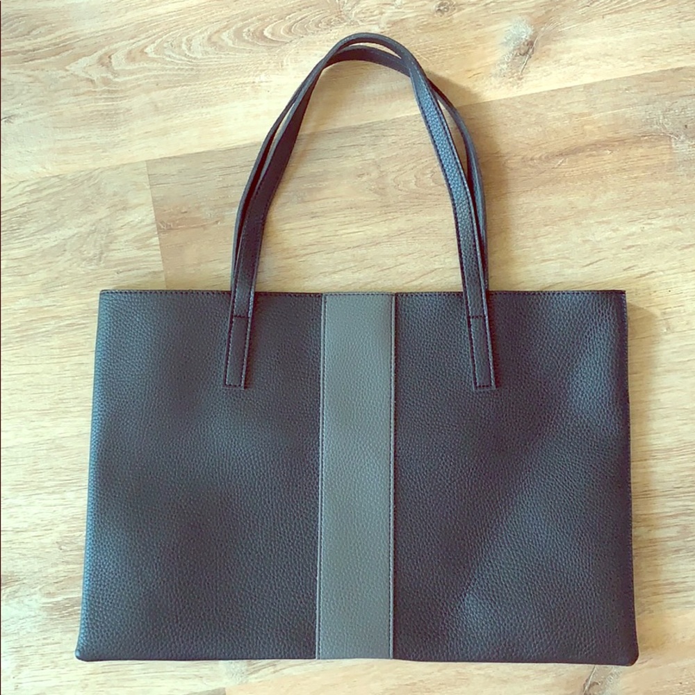 NWOT Vince Camuto Luck Tote! Black with gray.